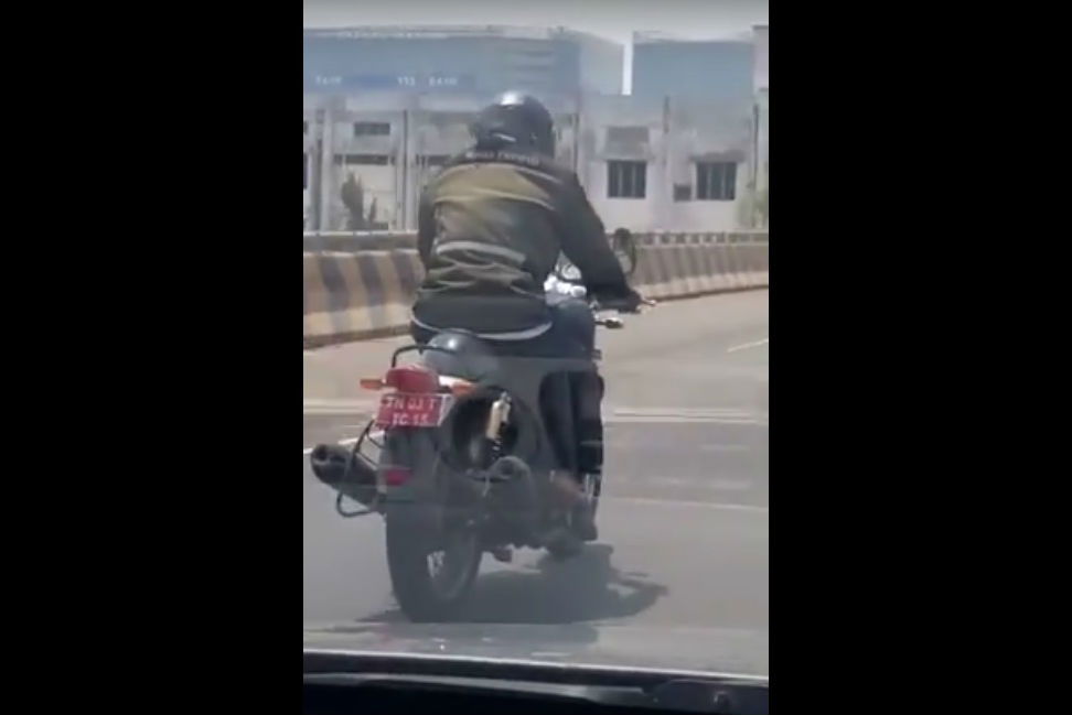Scarlett Johansson rides Honda NM4 Vultus